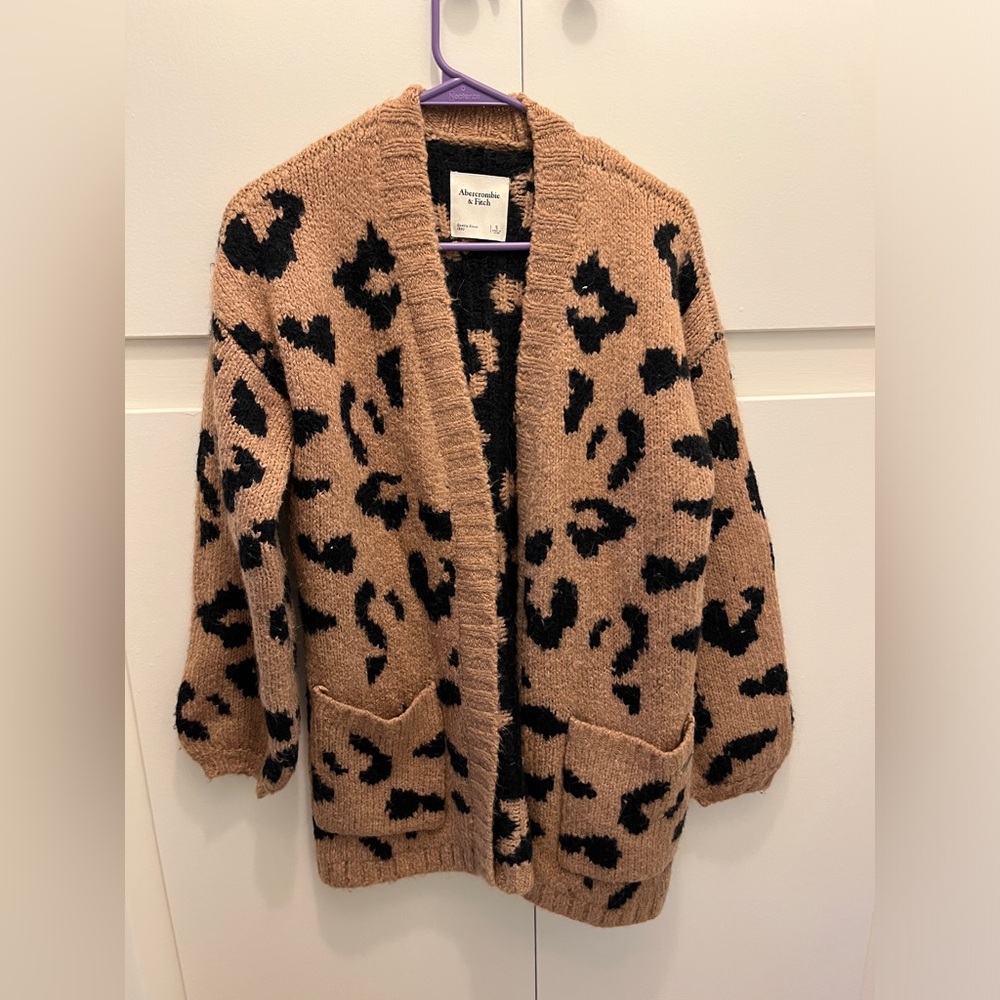 Abercrombie Cheetah Cardigan
